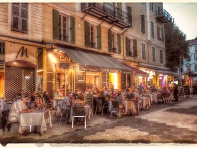 French Riviera. Retro post cards