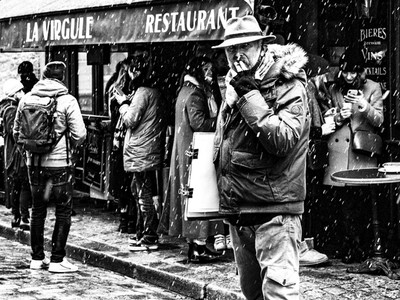 Paris. Snow