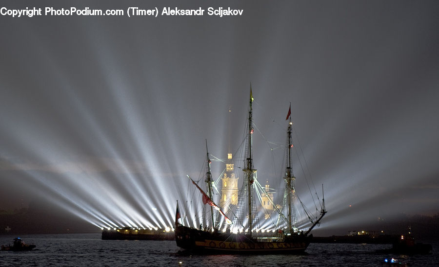 Ship, Vessel, City, Downtown, Harbor, Port, Waterfront