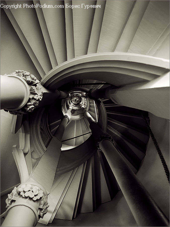 Column, Pillar, Arch, Banister, Handrail, Staircase, Indoors