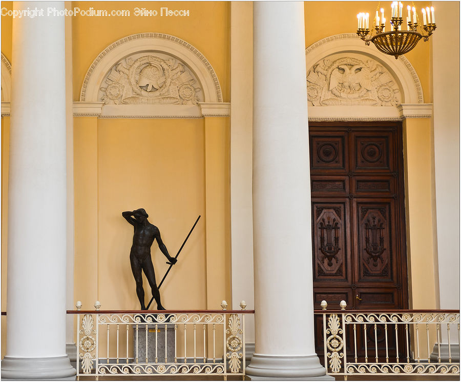 Art, Sculpture, Statue, Banister, Handrail, Crib, Furniture