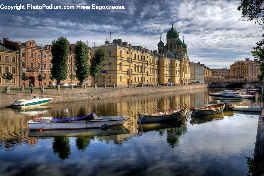 Boat, Watercraft, Canal, Outdoors, River, Water, Building
