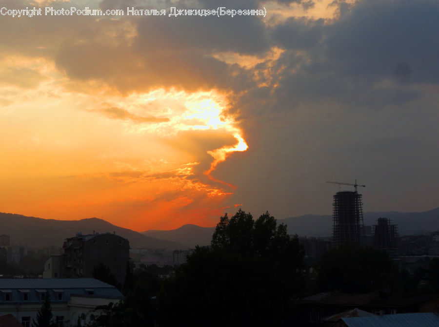 Dusk, Outdoors, Sky, Sunlight, Sunrise, Sunset, Azure Sky