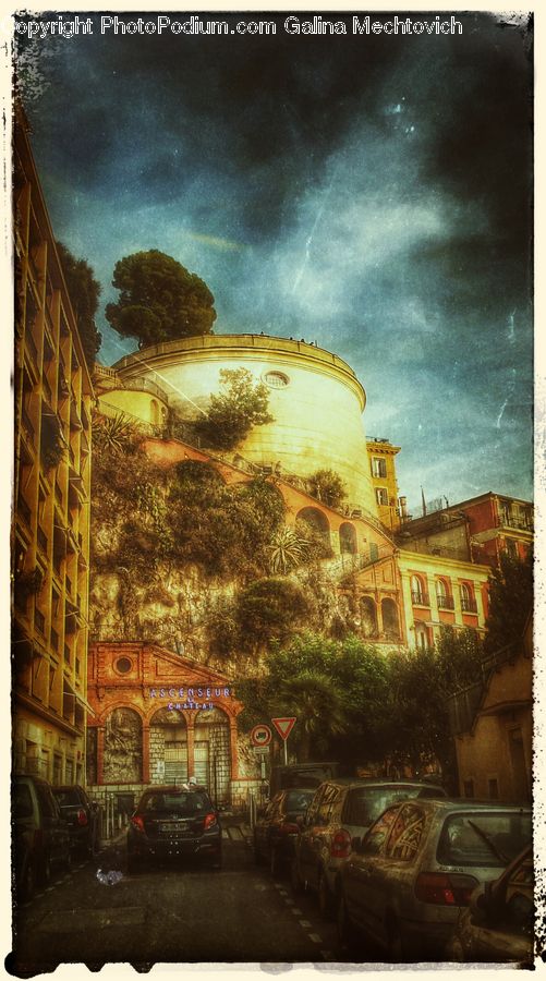 Art, Painting, Automobile, Car, Vehicle, Van, Suv