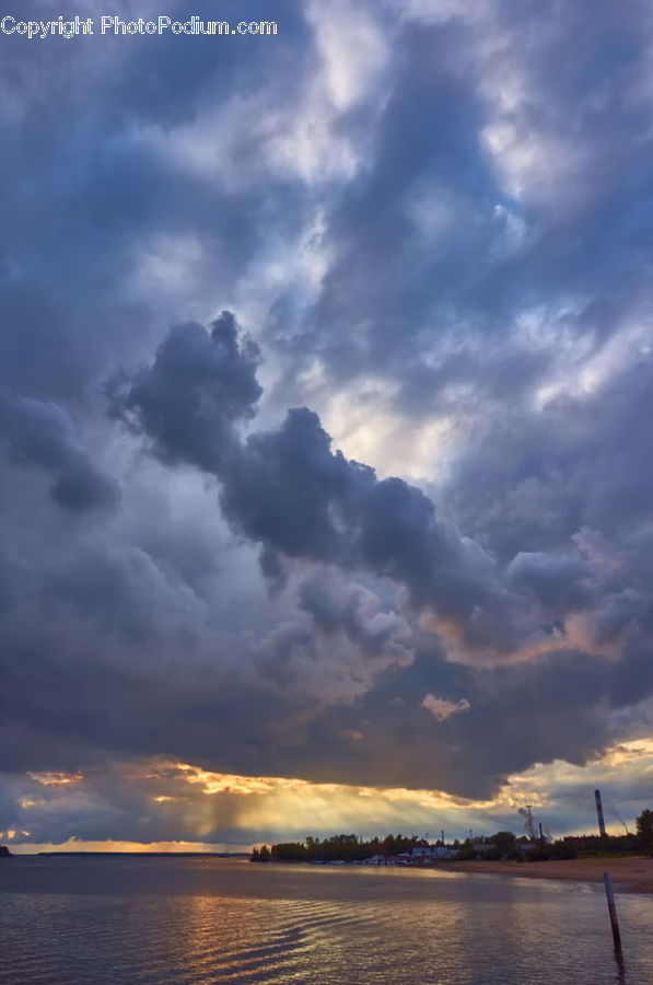 Cloud, Cumulus, Sky, Azure Sky, Outdoors, Flare, Light