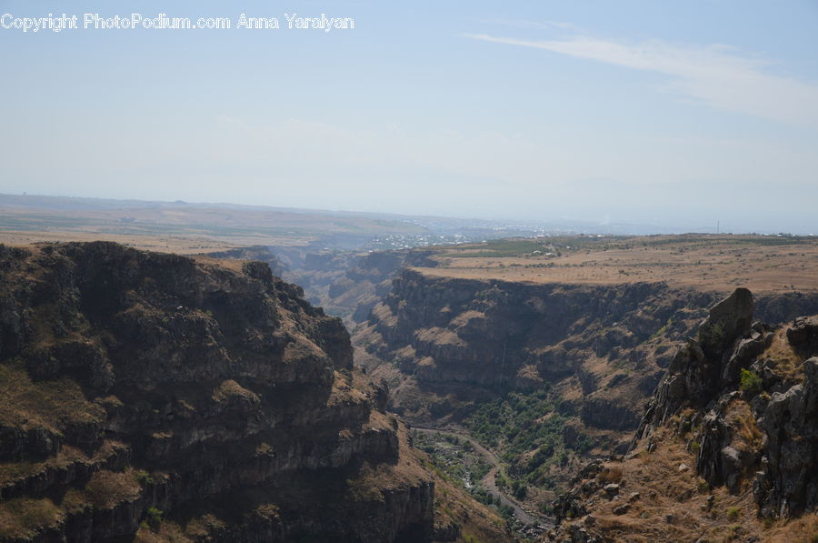 Canyon, Outdoors, Valley, Rock, Plateau, Cliff, Crest