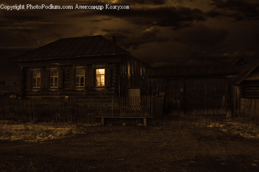 Cabin, Hut, Rural, Shack, Shelter, Deck, Housing
