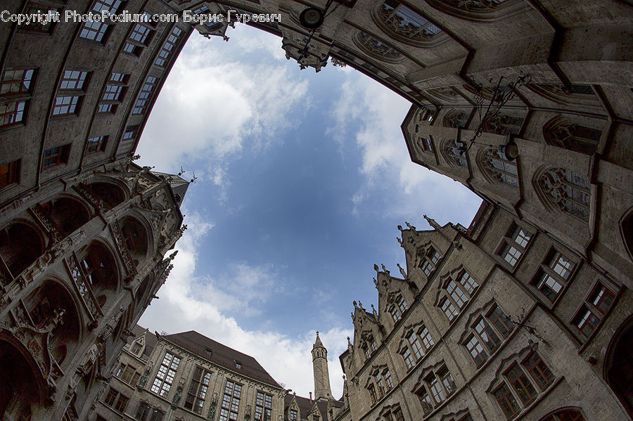 Apartment Building, Building, High Rise, Art, Gargoyle, Statue, Housing