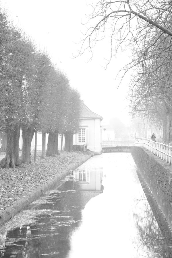 Canal, Outdoors, River, Water, Blizzard, Snow, Weather