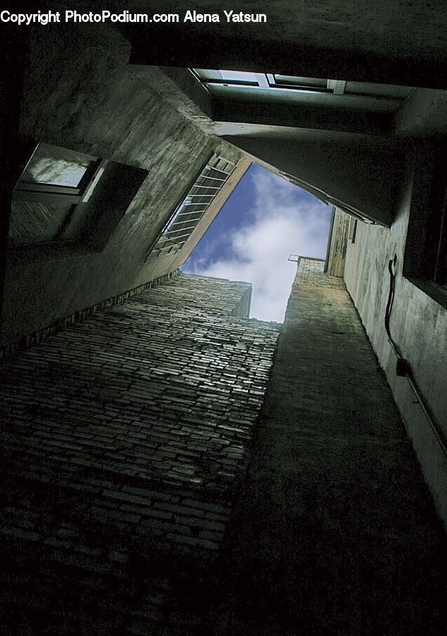 Corridor, Alley, Alleyway, Road, Street, Town, Crypt