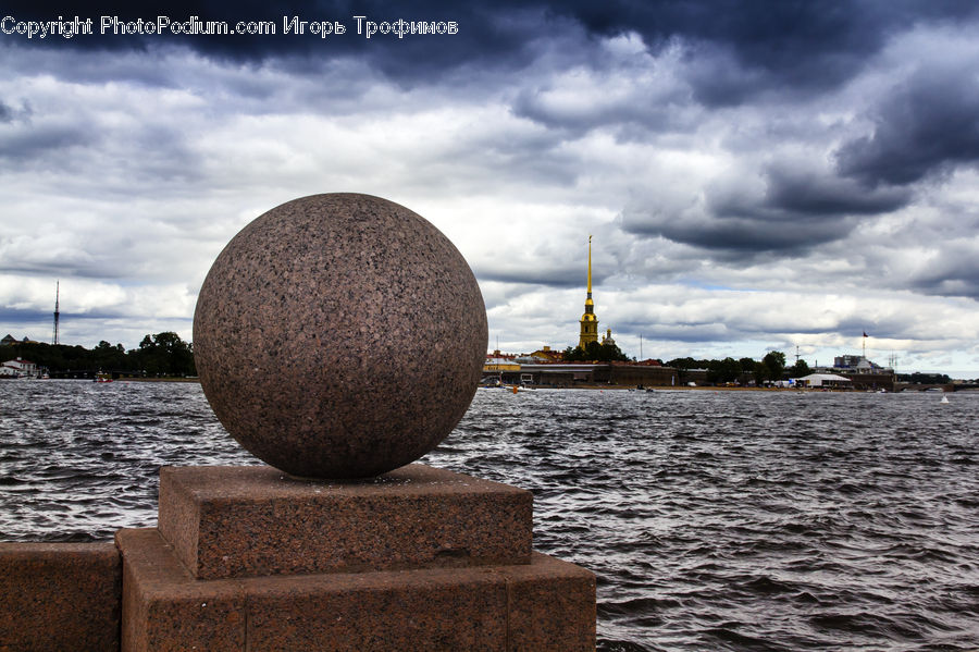 Rust, Architecture, Tower, Sphere, Rock, Rubble, Coast