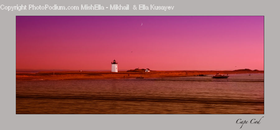 Coast, Outdoors, Sea, Water, Beacon, Building, Lighthouse