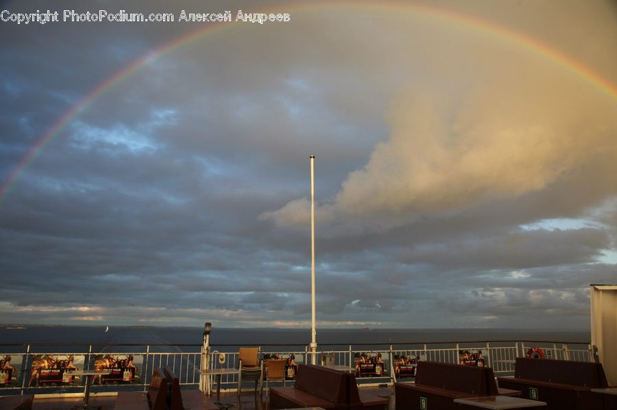 Outdoors, Rainbow, Sky, Azure Sky, Cloud, Boxing, Fitness