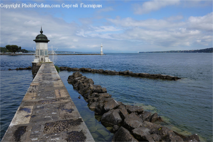 Coast, Outdoors, Sea, Water, Dock, Landing, Pier