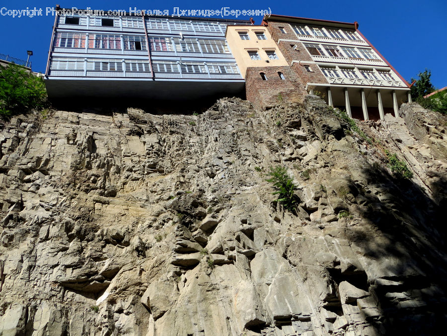 Rubble, Rock, Building, Housing, Villa, Landslide, Ground
