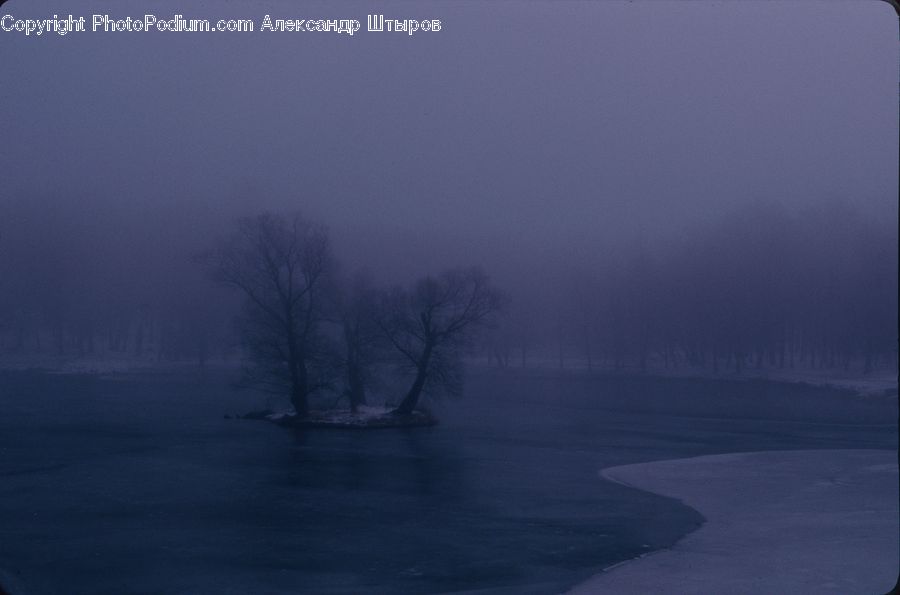 Fog, Landscape, Nature, Scenery