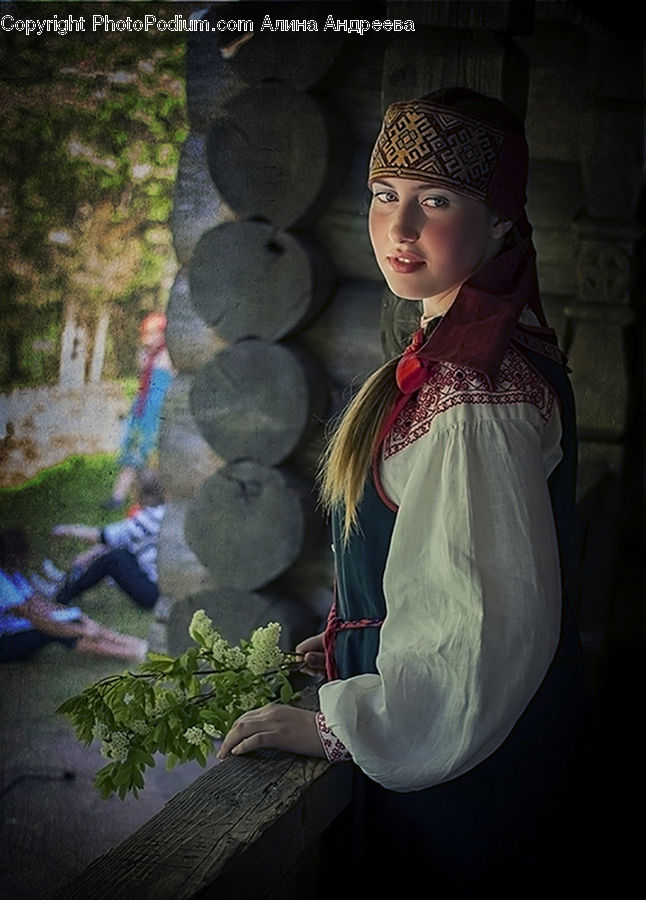 Human, People, Person, Plant, Potted Plant, Bonnet, Hat