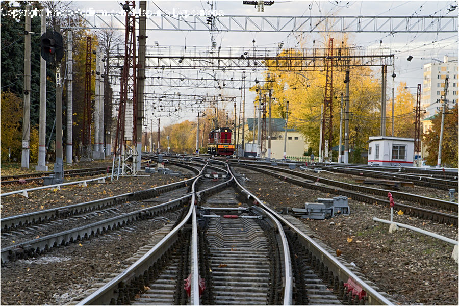 Rail, Train Track, Building