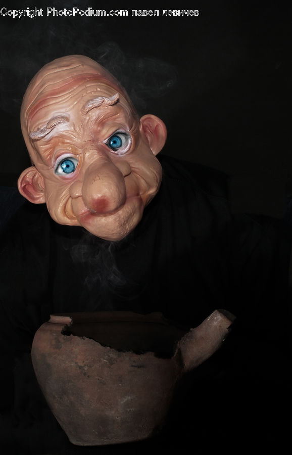 People, Person, Human, Pot, Pottery, Face, Selfie