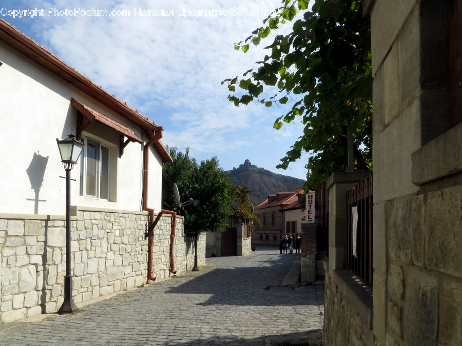 Building, Cottage, Housing, Villa, Cobblestone, Pavement, Walkway