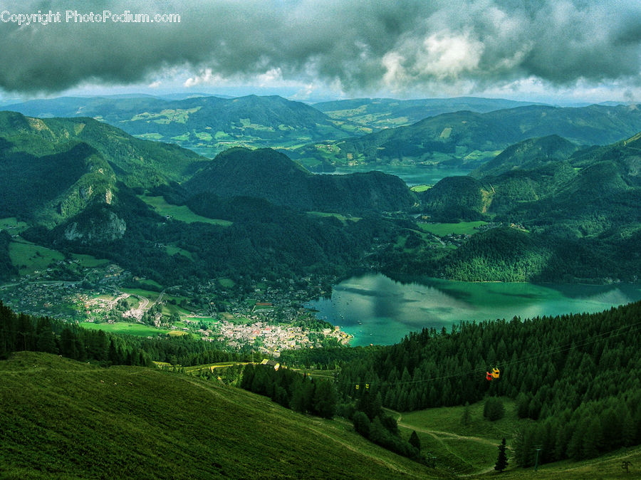 Field, Grass, Grassland, Land, Outdoors, Crest, Mountain