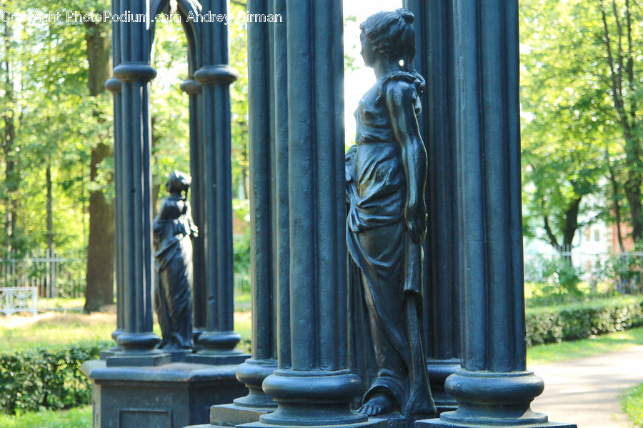 Plant, Vine, Art, Sculpture, Statue, Fence, Hedge