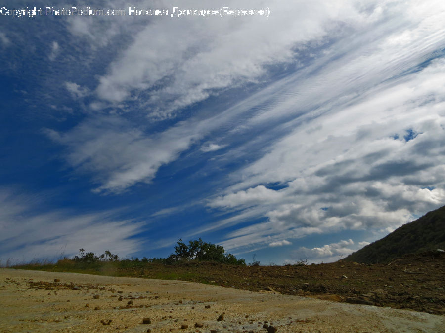 Dirt Road, Gravel, Road, Azure Sky, Cloud, Outdoors, Sky