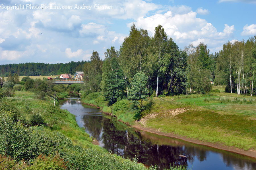 Canal, Outdoors, River, Water, Landscape, Nature, Scenery