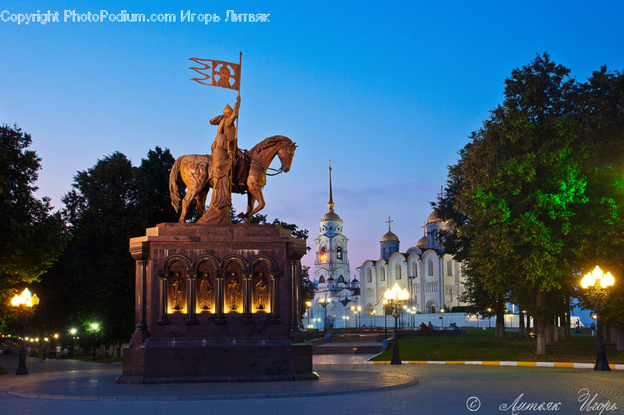 Art, Sculpture, Statue, Fountain, Water, Architecture, Downtown