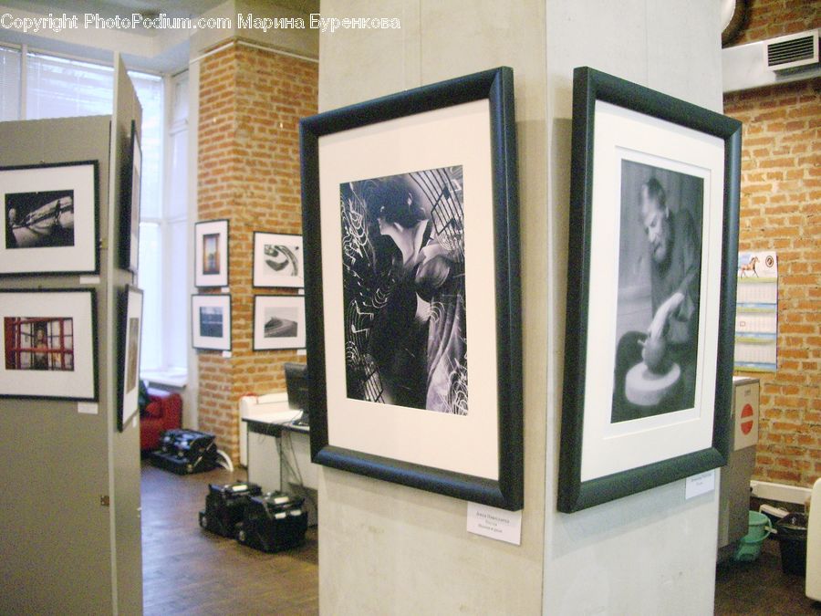 Art, Art Gallery, Luggage, Suitcase, Flyer, Poster, Window