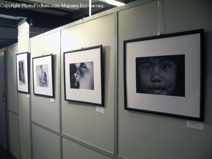Art, Art Gallery, Head, Portrait, Monitor, Screen, Entertainment Center