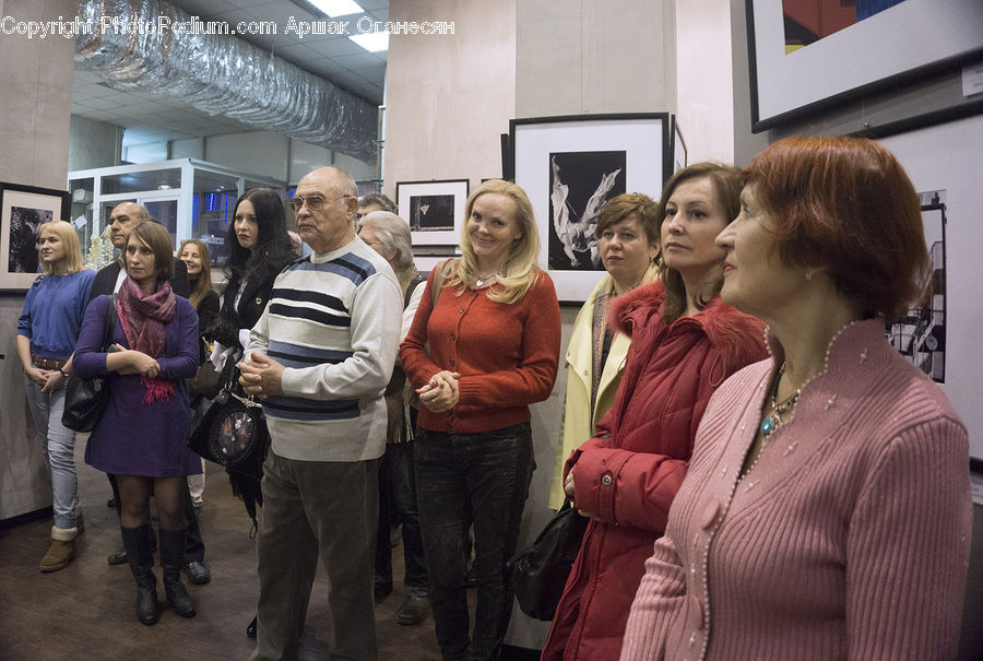 Human, People, Person, Blonde, Female, Woman, Crowd