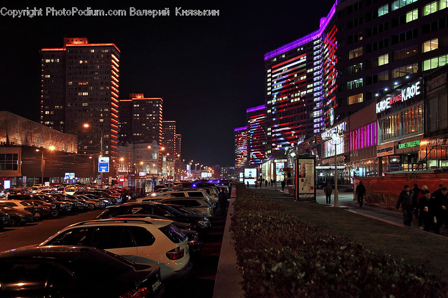 Automobile, Car, Vehicle, City, Downtown, Metropolis, Urban
