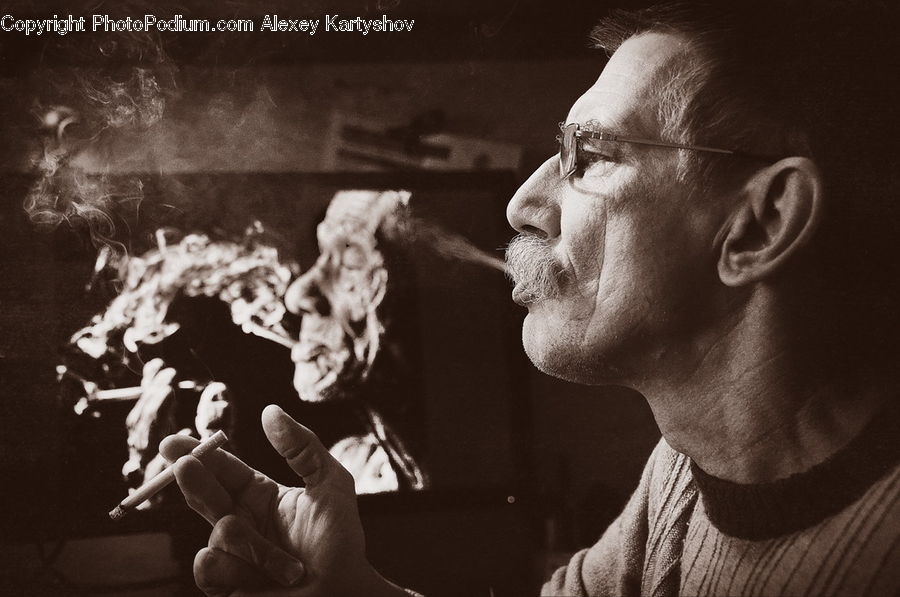 People, Person, Human, Smoke, Portrait, Face