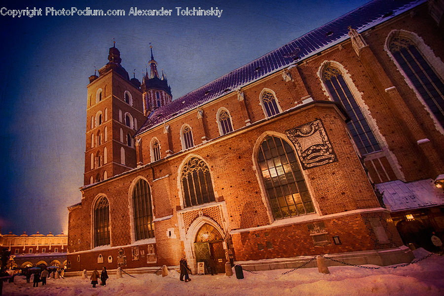 Brick, Architecture, Downtown, Plaza, Town Square, Bell Tower, Clock Tower