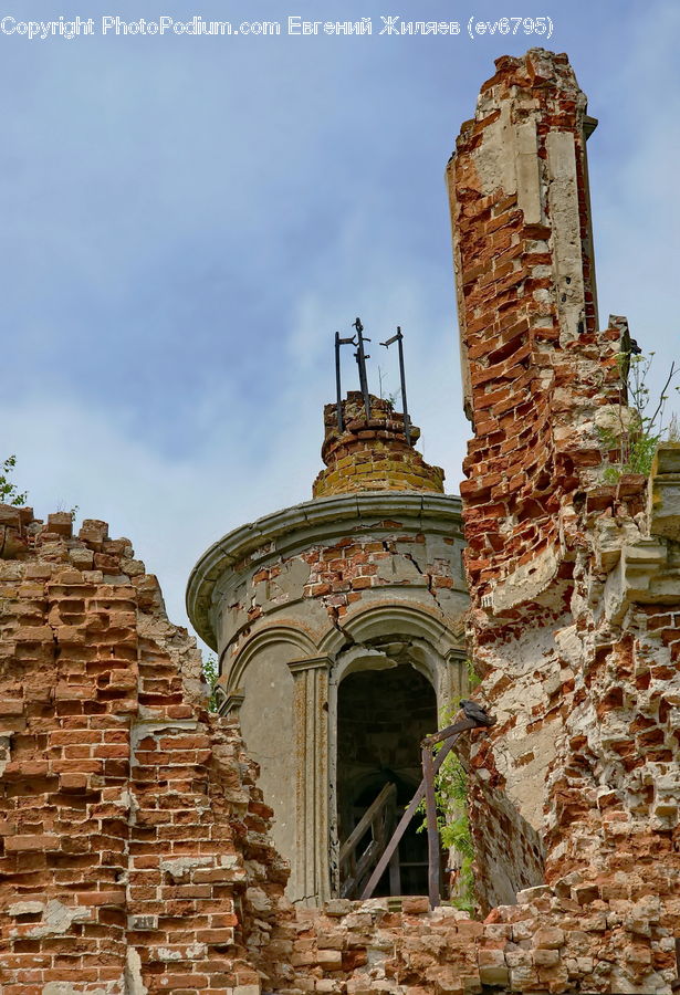 Brick, Architecture, Bell Tower, Clock Tower, Tower, Arch, Castle