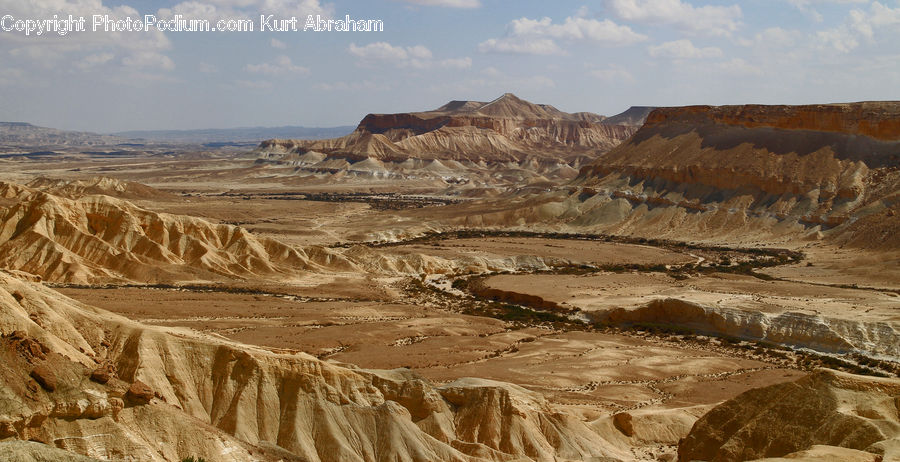 Desert, Outdoors, Mining, Plateau, Nature, Landscape, Scenery