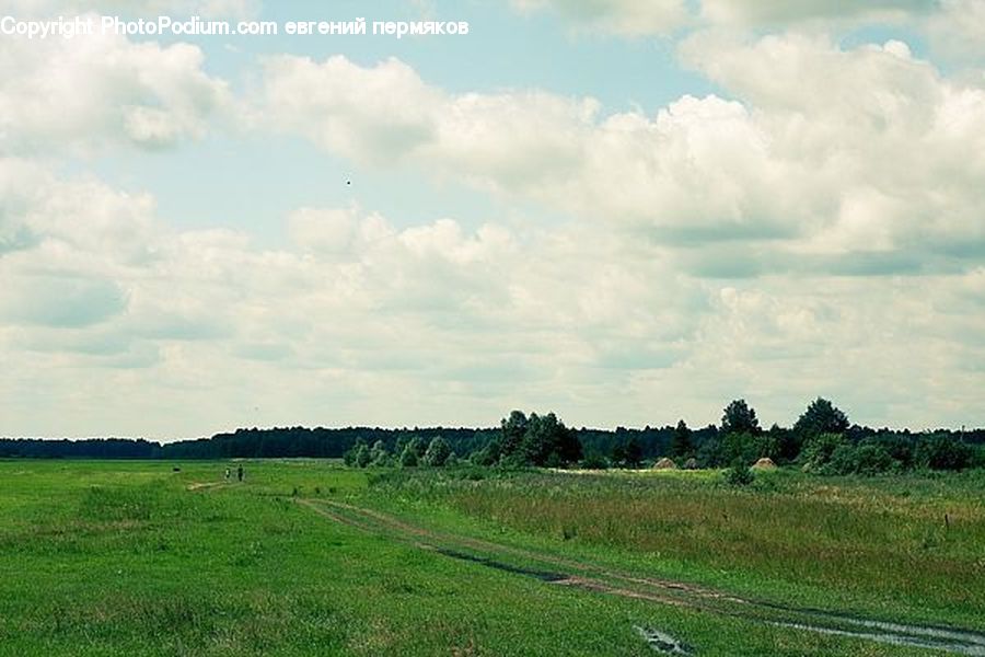 Countryside, Outdoors, Cloud, Cumulus, Sky, Field, Grass