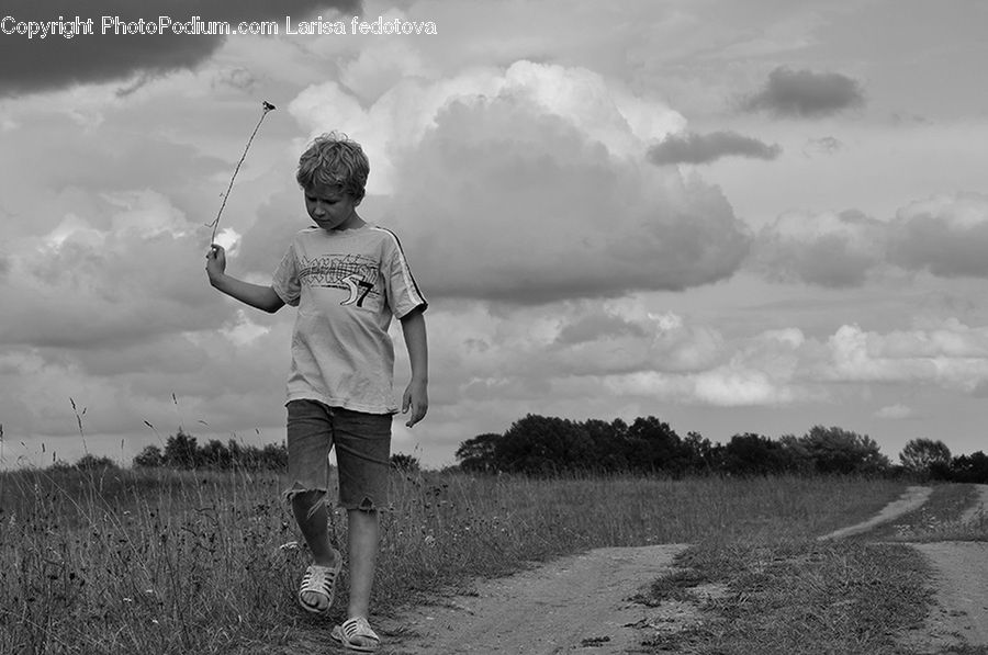 Human, People, Person, Grass, Plant, Reed, Field