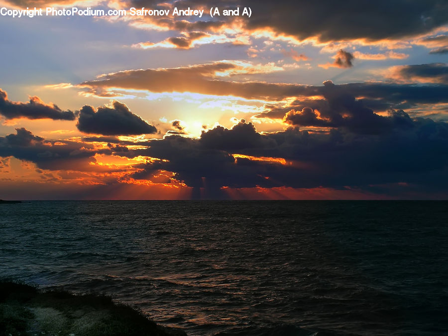 Azure Sky, Cloud, Outdoors, Sky, Dusk, Sunlight, Sunrise