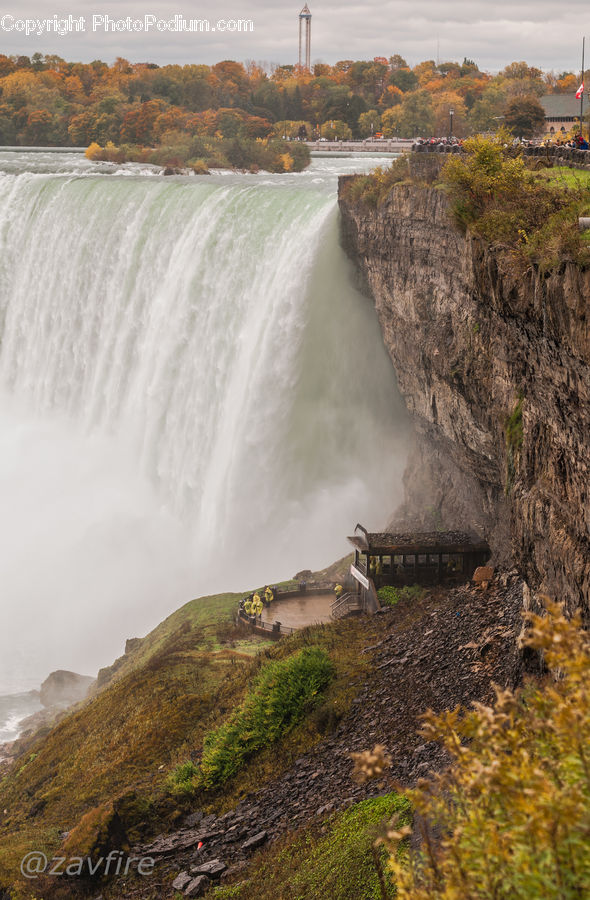 Dam, River, Water, Outdoors, Waterfall, Coast, Sea