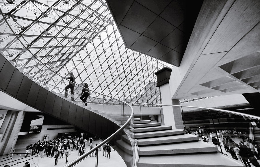 Crowd, Canopy, Banister, Handrail, Staircase, People, Person