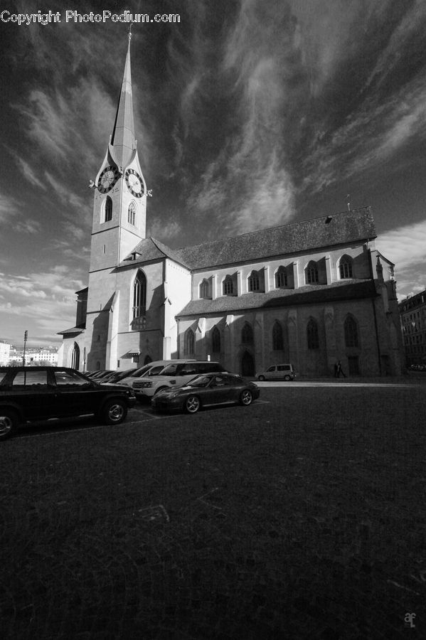 Architecture, Church, Worship, Automobile, Car, Vehicle, Sedan