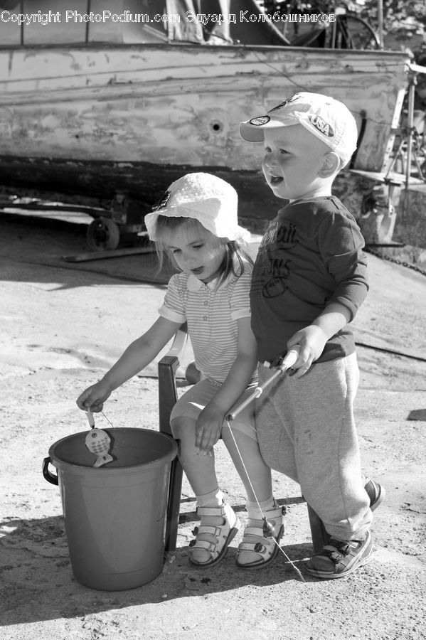 People, Person, Human, Bucket