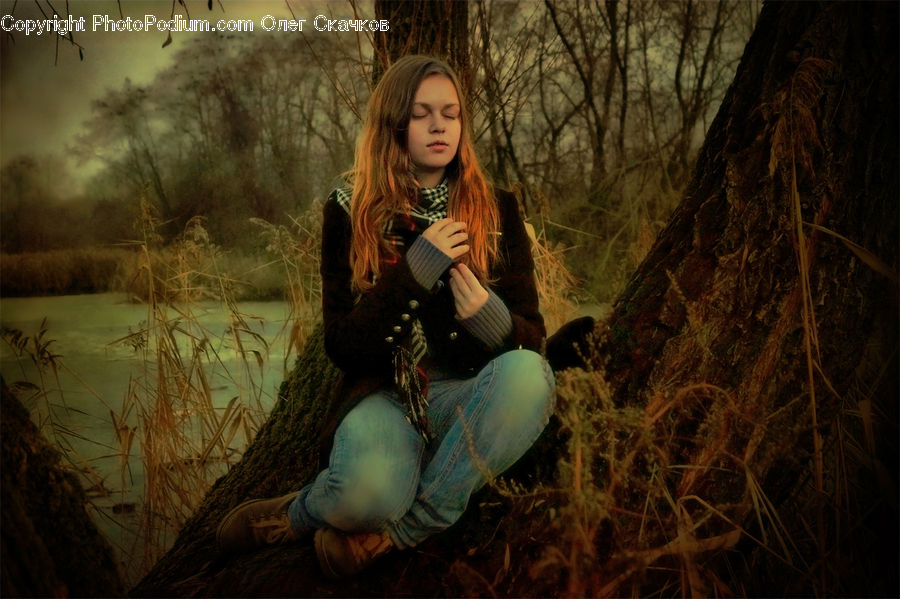People, Person, Human, Female, Girl, Woman, Field