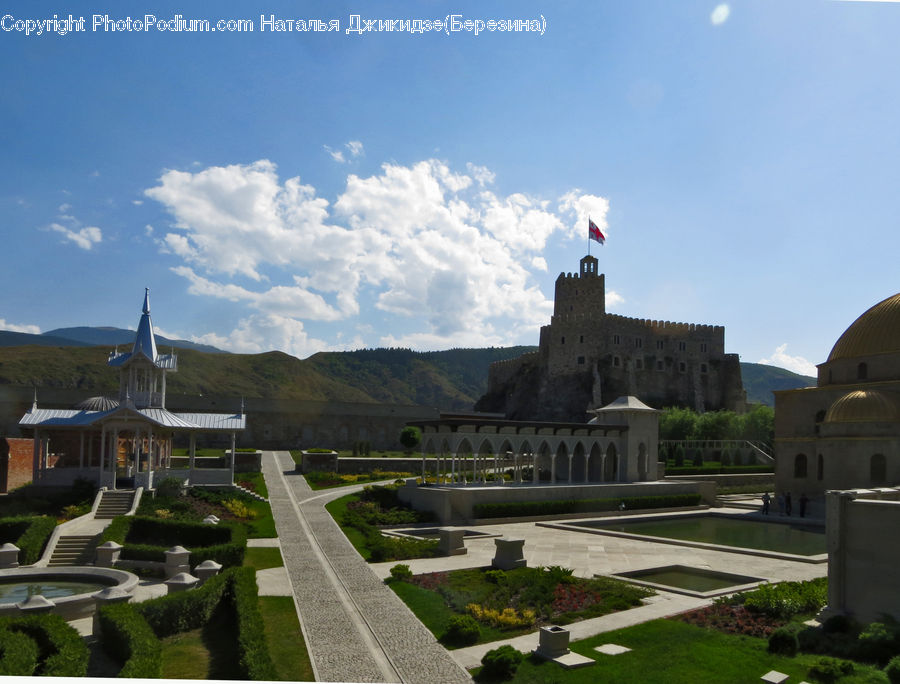 Path, Sidewalk, Walkway, Tomb, Campus, Building, Castle