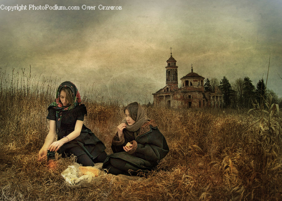 People, Person, Human, Asleep, Field, Grass, Grassland