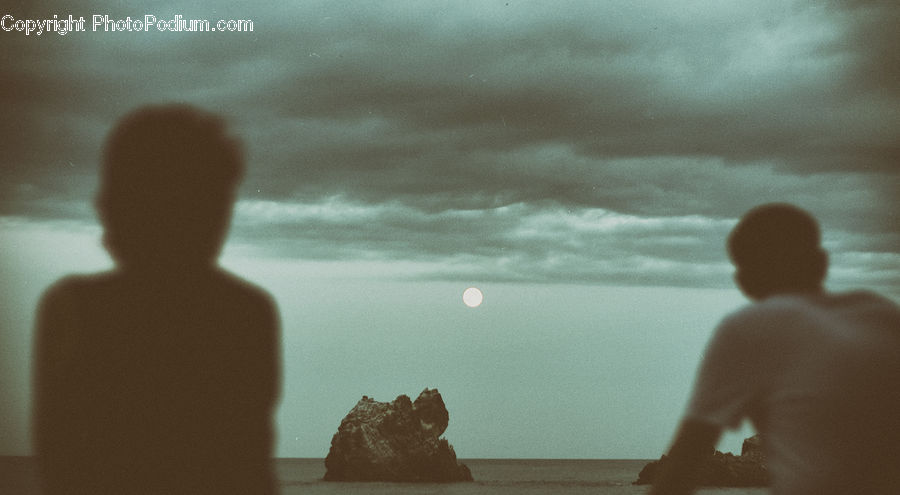 Cliff, Outdoors, Back, Silhouette, Rock, Ancient Egypt, Beach