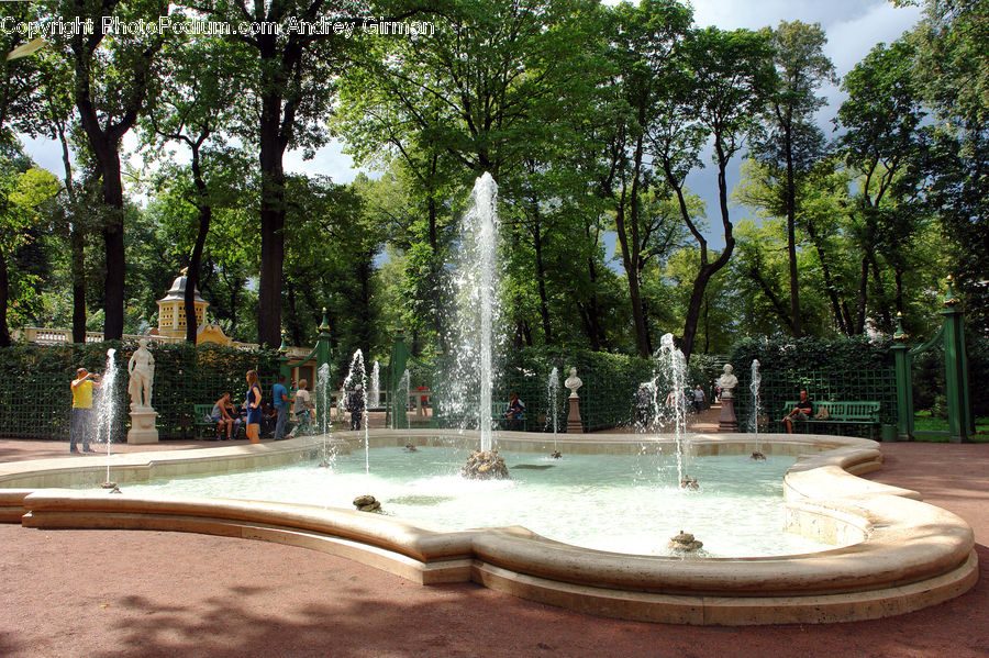 Jacuzzi, Tub, Fountain, Water, Architecture, Shrine, Temple