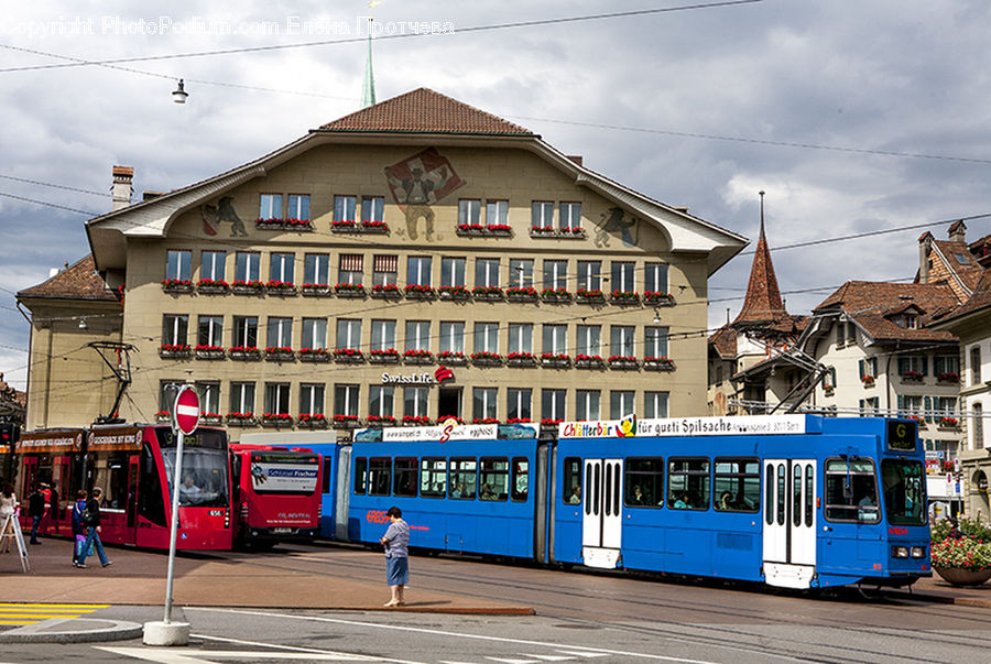 Architecture, Spire, Steeple, Tower, Streetcar, Tram, Rail